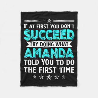 If At First You Don't Succeed Try Doing What Amand Fleecedecke