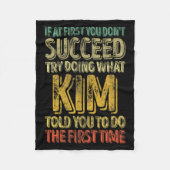 If At First You Dont Succeed Try Doing What Kim Fleecedecke (Vorderseite)