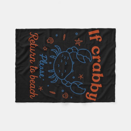 If Crab4 Fleecedecke (Vorderseite (Horizontal))