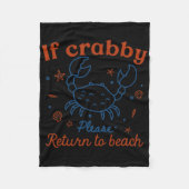 If Crab4 Fleecedecke (Vorderseite)