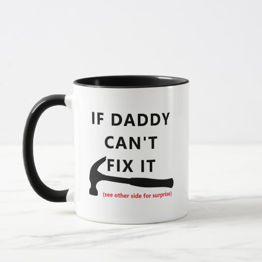 If Dad Can't Fix It Mug - Funny Sarcastic Quote! Tasse (Links)