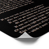 If For Girls Gedicht von J.P. McEvoy Print Poster (Ecke)