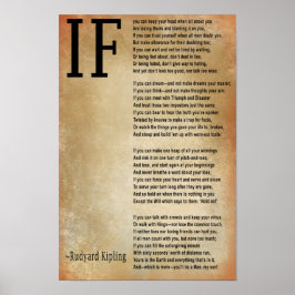 IF Gedicht Art Print Poster
