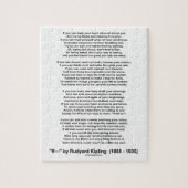 If- Gedicht von Rudyard Kipling (kein Kipling-Bild Puzzle (Vertikal)