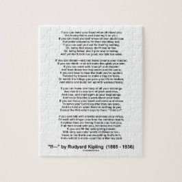 If- Gedicht von Rudyard Kipling (kein Kipling-Bild Puzzle