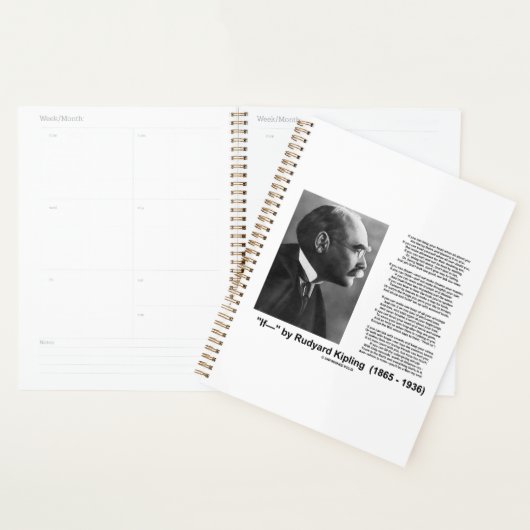 "If—" Gedicht von Rudyard Kipling Planer (Anzeige)