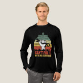 If Grandpa Can't Fix It we're all Screwed Fathers  Tri-Blend Shirt (Volle Vorderseite)