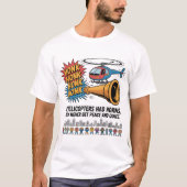 If Helicopters Had Horns – Funny Helicopter Pilot T-Shirt (Vorderseite)