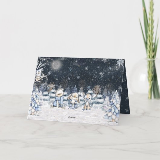 If Hugs Were Snowflakes I'd Make A Blizzard Winter Karte (Rückseite)