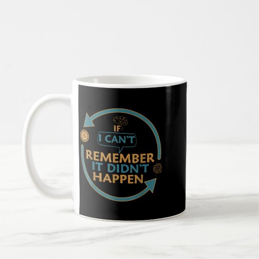 If I Can't Remember It Didn't Happen Funny Quotes Kaffeetasse (Links)