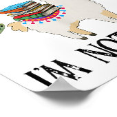 If I Can't Take My Book I'm Not Going Llama Poster (Ecke)