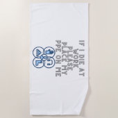 If I Die at Work Please Place My PPE On Me Strandtuch (Vorderseite)