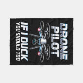 If I Duck Drone Lot Drone Operator Rc Quaopter Fly Fleecedecke (Vorderseite (Horizontal))