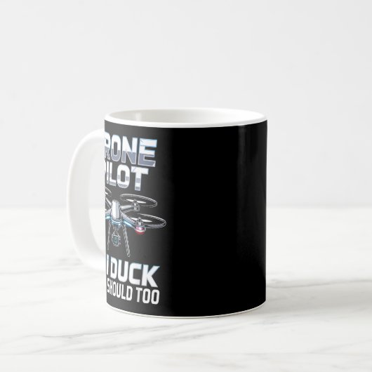 If I Duck Drone Lot Drone Operator Rc Quaopter Fly Kaffeetasse (Vorderseite Links)