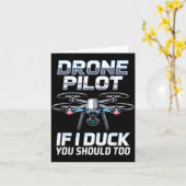 If I Duck Drone Lot Drone Operator Rc Quaopter Fly Karte (Gelbe Blume)