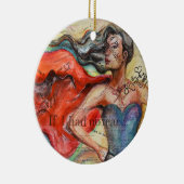 "If I Had No Fear" Keramik Ornament (Rechts)