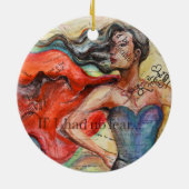 "If I Had No Fear" Keramik Ornament (Hinten)