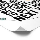 If I Offended You Work On Yourself Funny New Year Poster (Ecke)