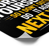 If I Offended You Work On Yourself Funny New Year Poster (Ecke)