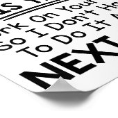 If I Offended You Work On Yourself Funny New Year Poster (Ecke)