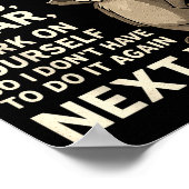 If I Offended You Work On Yourself Funny New Year Poster (Ecke)