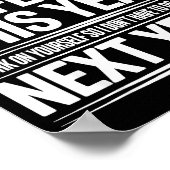 If I Offended You Work On Yourself Funny New Year Poster (Ecke)