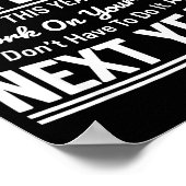 If I Offended You Work On Yourself Funny Sarcastic Poster (Ecke)