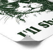 If I Shenan Once I’ll Shenanigan Funny Cool Cat Qu Poster (Ecke)