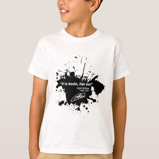 If in doubt, flat, out T-Shirt (Vorderseite)