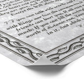 IF Inspirier Gedicht für junge Männer von Rudyard  Poster (Ecke)