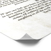 IF Inspirier Gedicht für junge Männer von Rudyard  Poster (Ecke)