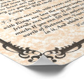 IF Inspirier Gedicht für junge Männer von Rudyard Poster (Ecke)