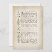 IF, Inspiriertes Gedicht von Rudyard Kipling Einladung (Vorderseite)