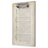 IF, Inspiriertes Gedicht von Rudyard Kipling Klemmbrett (Links)