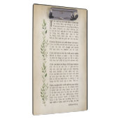 IF, Inspiriertes Gedicht von Rudyard Kipling Klemmbrett (Rechts)