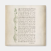 IF, Inspiriertes Gedicht von Rudyard Kipling Magnet (Vorne)