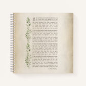 IF, Inspiriertes Gedicht von Rudyard Kipling Notizblock (Vorderseite)