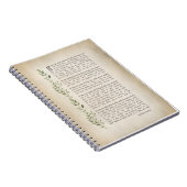 IF, Inspiriertes Gedicht von Rudyard Kipling Notizblock (Rechte Seite)