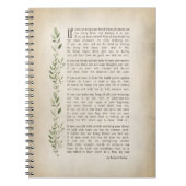 IF, Inspiriertes Gedicht von Rudyard Kipling Notizblock (Vorderseite)