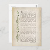 IF, Inspiriertes Gedicht von Rudyard Kipling Postkarte (Vorne/Hinten)