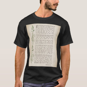 IF, Inspiriertes Gedicht von Rudyard Kipling T-Shirt