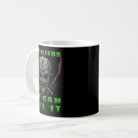 If It Bleeds We Can Kill It (on Back)  Kaffeetasse (Vorderseite Links)