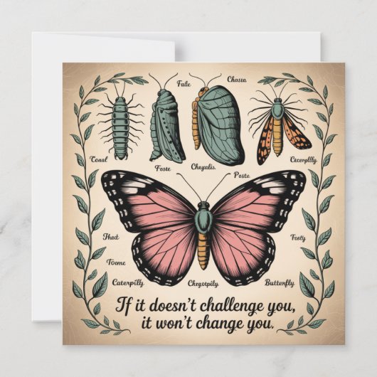 If It Doesn't Challenge You, It Won't Change You Magneteinladung (Vorderseite)