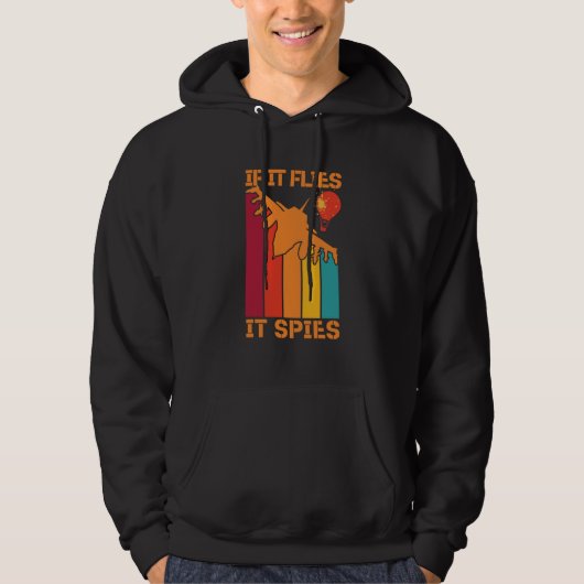 If It Flies It Spies Fighter Airplane Plane Aircra Hoodie (Vorderseite)