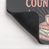 If It Involves Books & Pajamas Count Me In Cut Mousepad (Ecke)