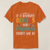 If It Involves Books and Pajamas, Book Lover T-Shirt (Design vorne)