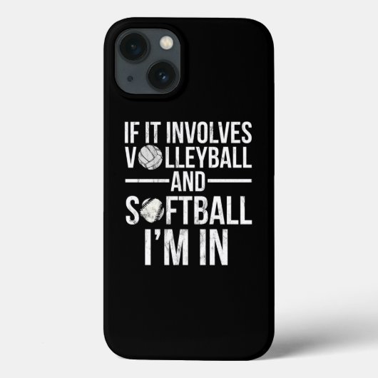 If It Involves Volleyball And Softball IM In Case-Mate iPhone Hülle (Rückseite)