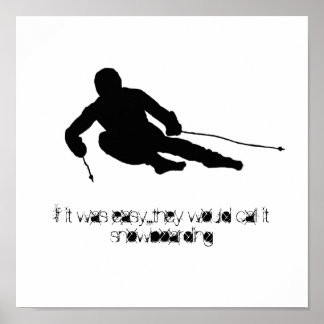 If it was easy...they would call it snowboarding poster