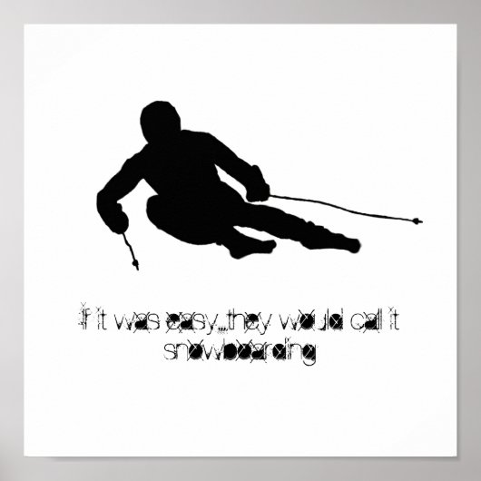 If it was easy...they would call it snowboarding poster (Vorne)