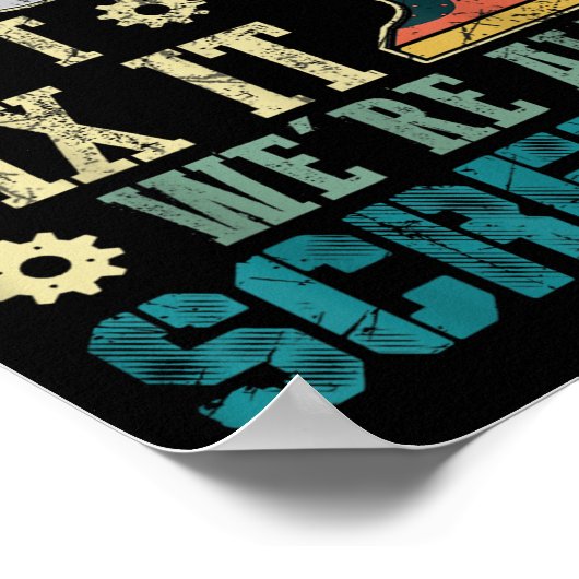 If Joe Can't Fix It We're All Screwed Funny Father Poster (Ecke)